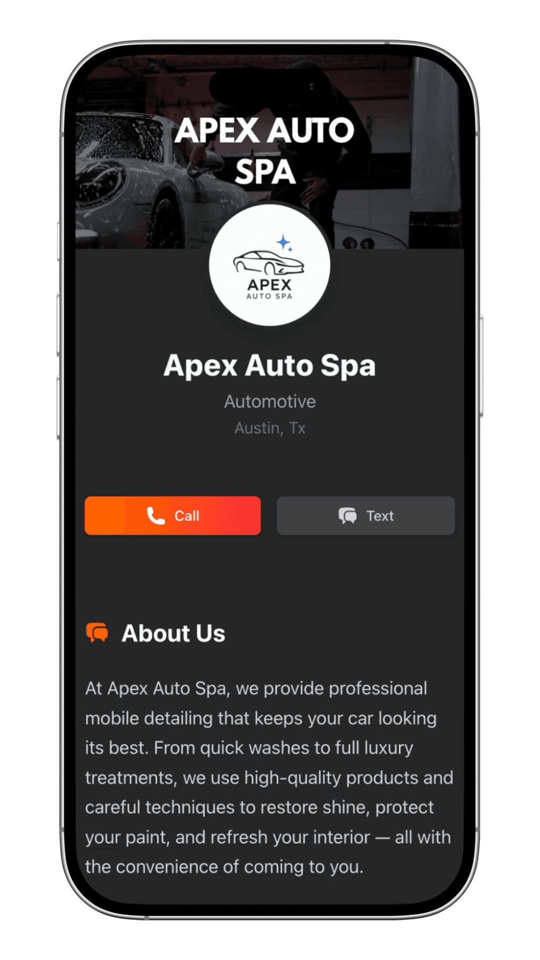 ServiceLink Business Profile Preview